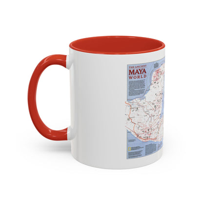 North America - The Ancient Maya World (1990) (Map) Accent Coffee Mug