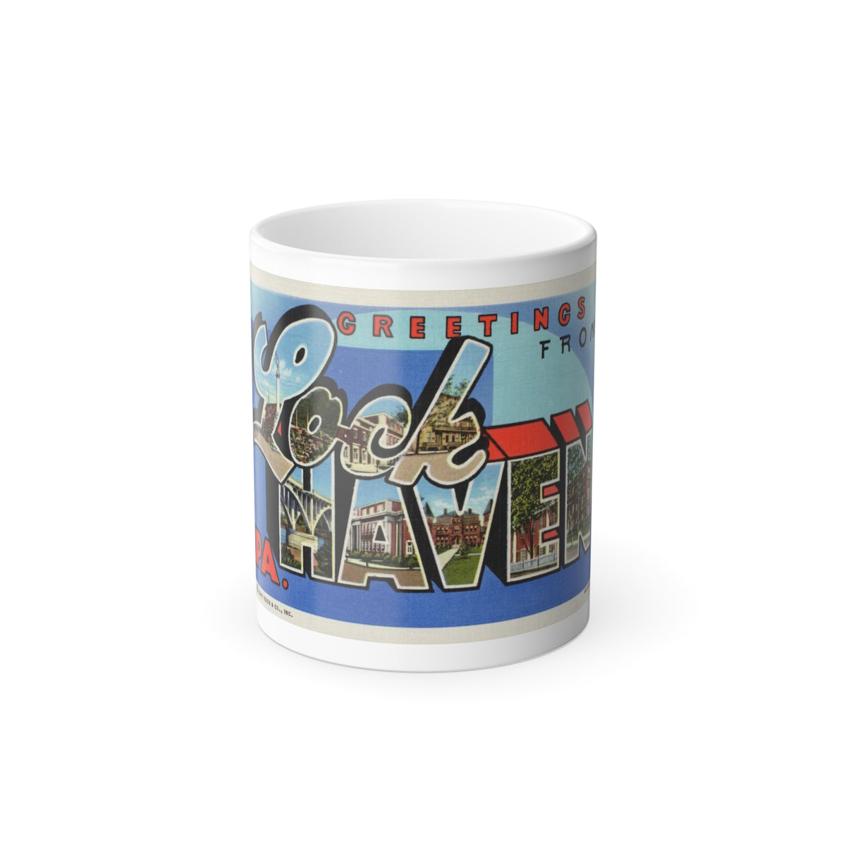 Greetings from Lock Haven PA (Greeting Postcards) Color Changing Mug 11oz