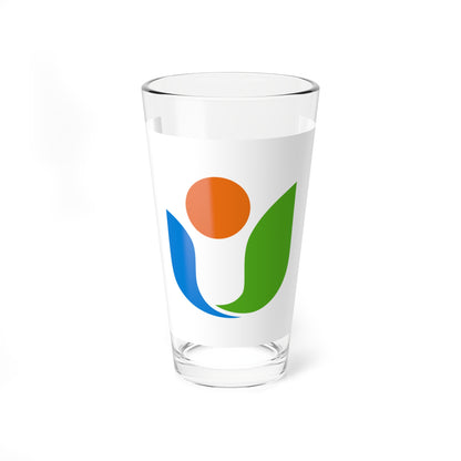 Flag of Uki Kumamoto (Japan) Pint Glass 16oz