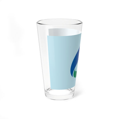 Flag of Nikaho Akita (Japan) Pint Glass 16oz