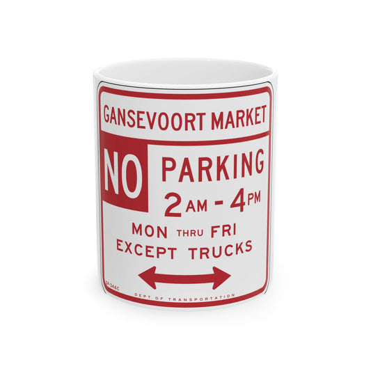 NYCDOT SC-346C (New York) (Road Sign) White Coffee Mug