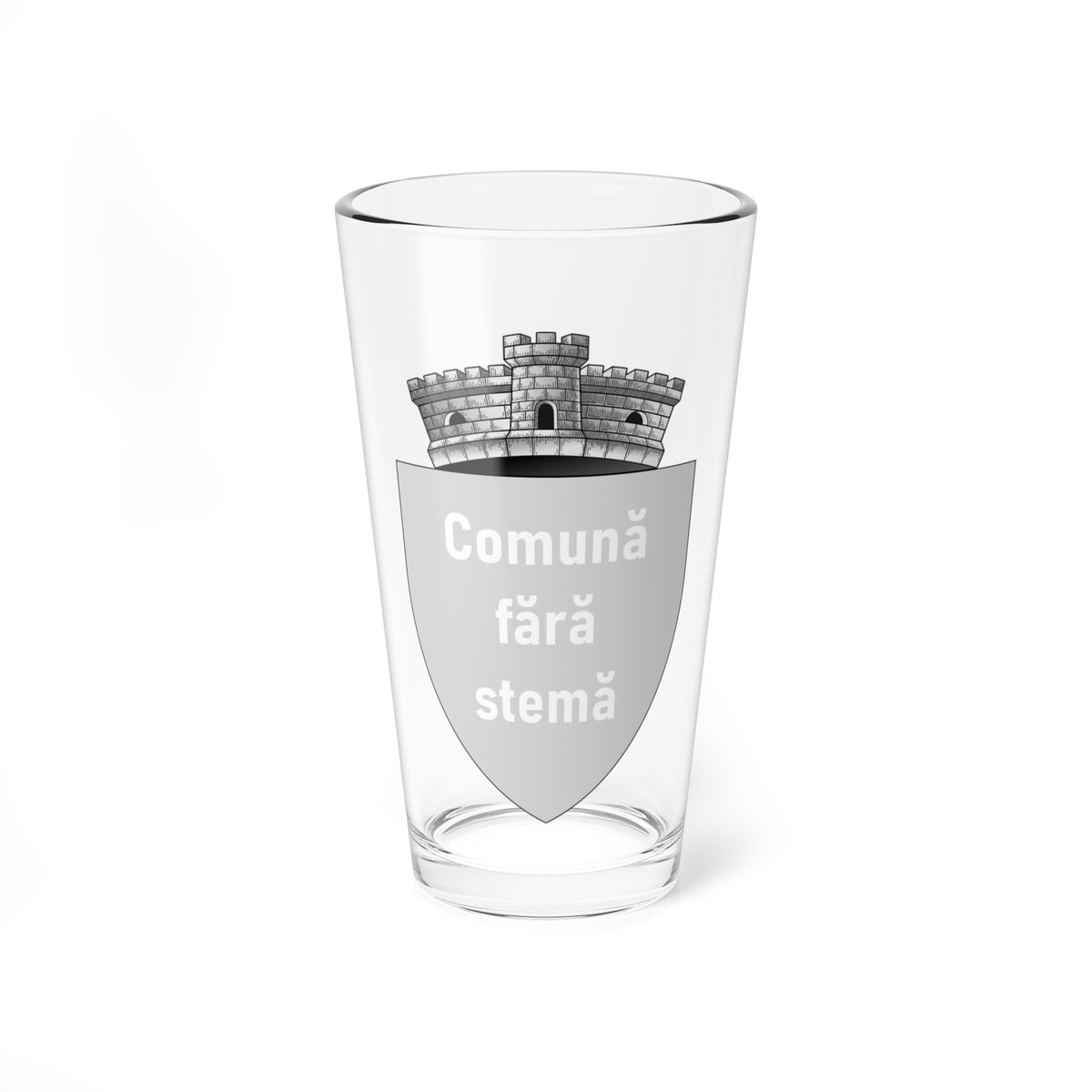 ROU Missing Commune CoA (Oman) (Coat of Arms) Pint Glass 16oz