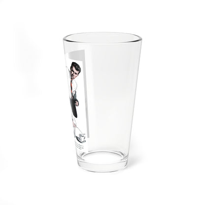 Once Before in the Moonlight (Pt. 2-2), Redbook, July 1948 (Magazine Illustration) Pint Glass 16oz