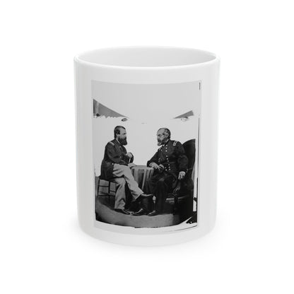 Admiral Porter And General Meade. (U.S. Civil War) White Coffee Mug