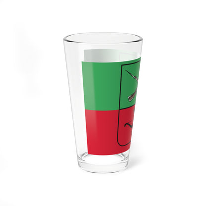 Flag of the Russian administered Zaporizhzhia Oblast (Russia) Pint Glass 16oz