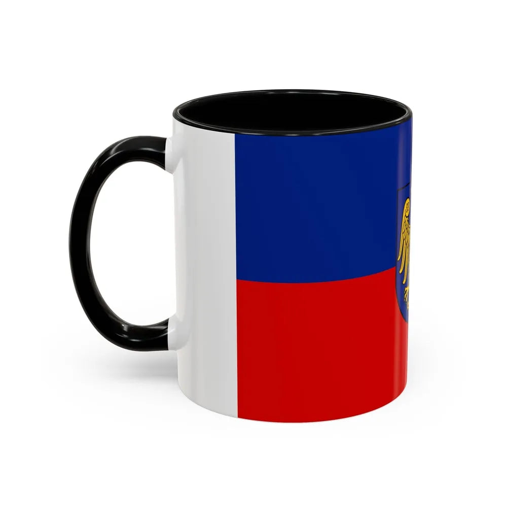 Flag of Gliwice Poland - Accent Coffee Mug-Go Mug Yourself