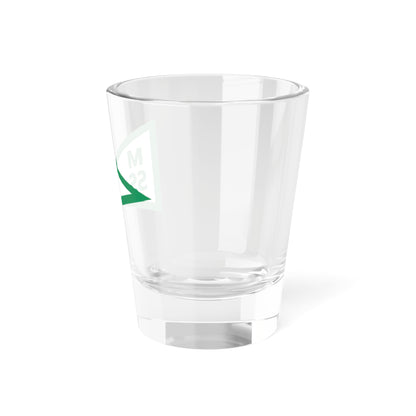 Burgee of Motala Segelsallskap (Sweden) Shot Glass 1.5oz