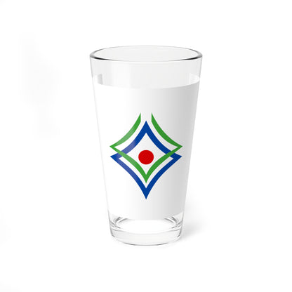 Flag of Shinhidaka Hokkaido (Japan) Pint Glass 16oz