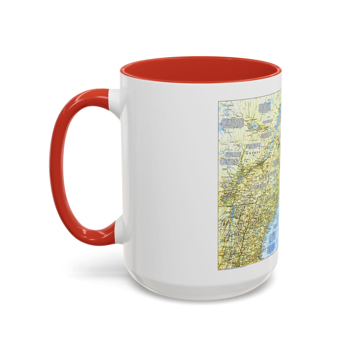 USA - Northern Approaches 1 (1985) (Map) Accent Coffee Mug