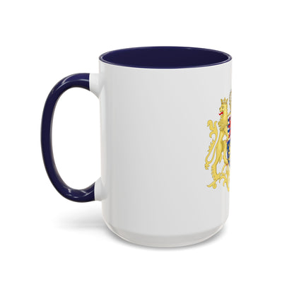 Middle coat of arms of the Grand Duke of Luxembourg (2000) - Accent Coffee Mug