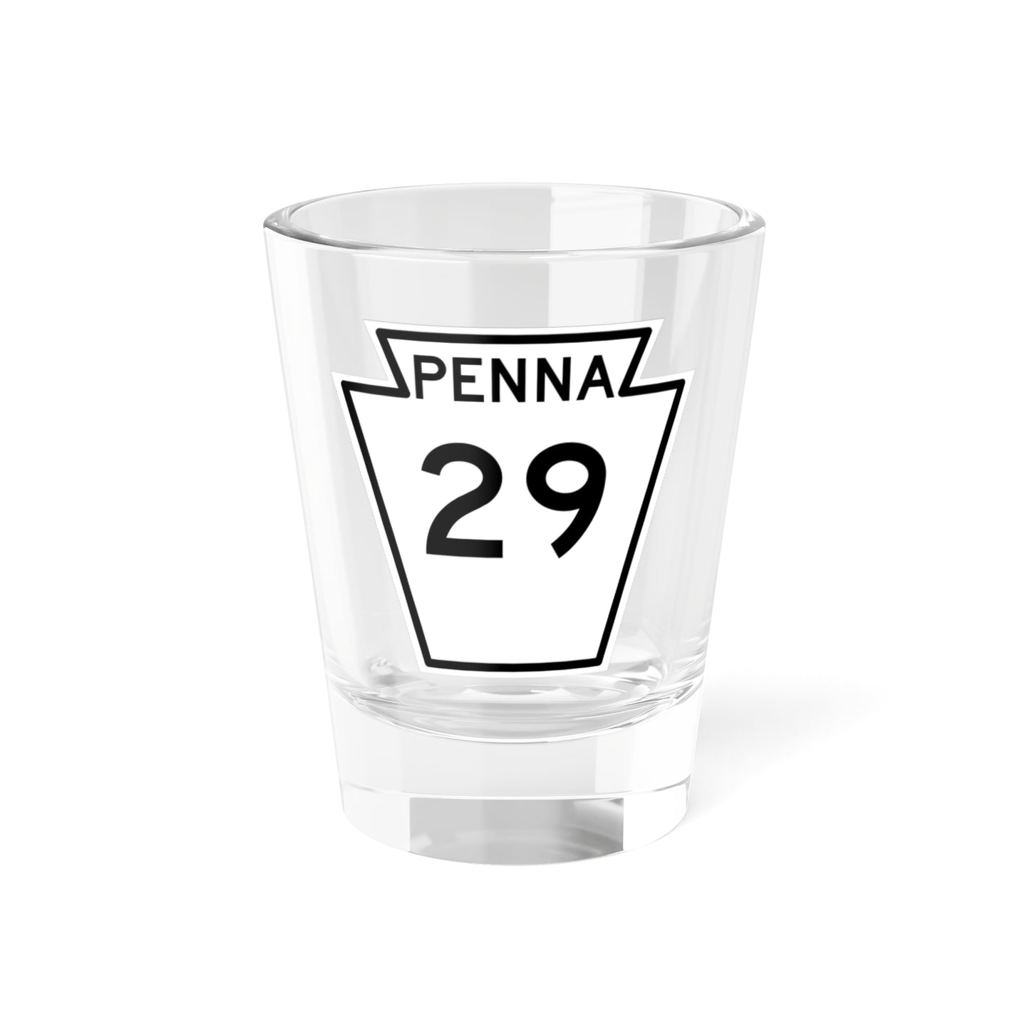 PA-29 1948 (Pennsylvania) (Road Sign) Shot Glass 1.5oz