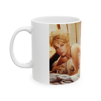 Kim Novak #255 (Vintage Female Icon) White Coffee Mug-Go Mug Yourself