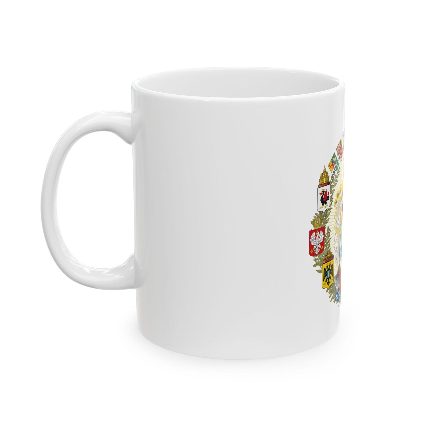 Greater Coat of Arms of the Russian Empire - White Coffee Mug