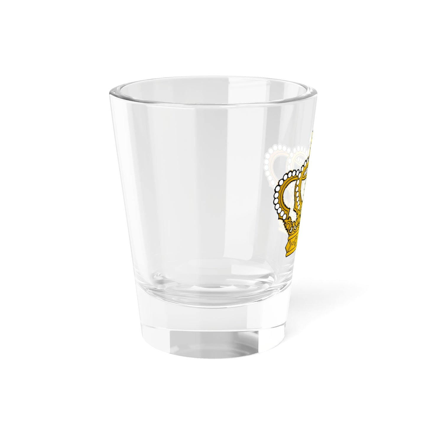 Georgian golden crown with pearls and cross (Georgia) (Coat of Arms) Shot Glass 1.5oz