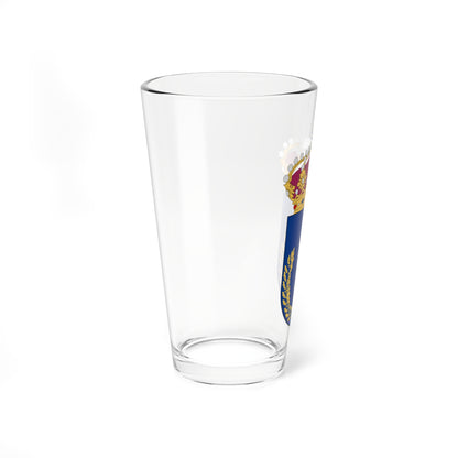 Nedre Norrlands militärområdesstab vapen (Sweden) (Coat of Arms) Pint Glass 16oz