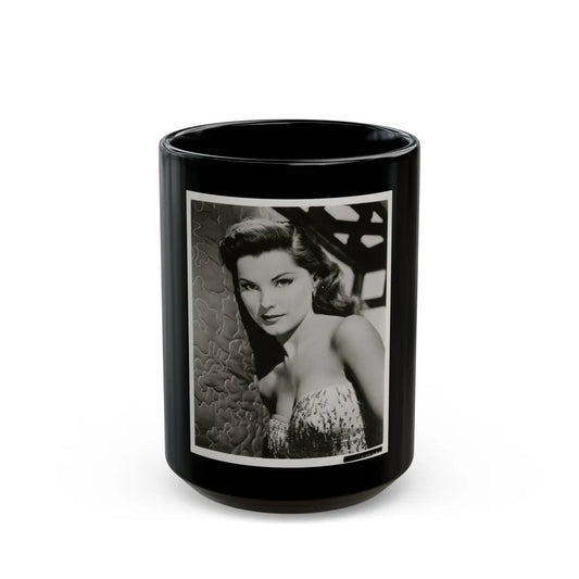 Debra Paget #661 (Vintage Female Icon) Black Coffee Mug-15oz-Go Mug Yourself