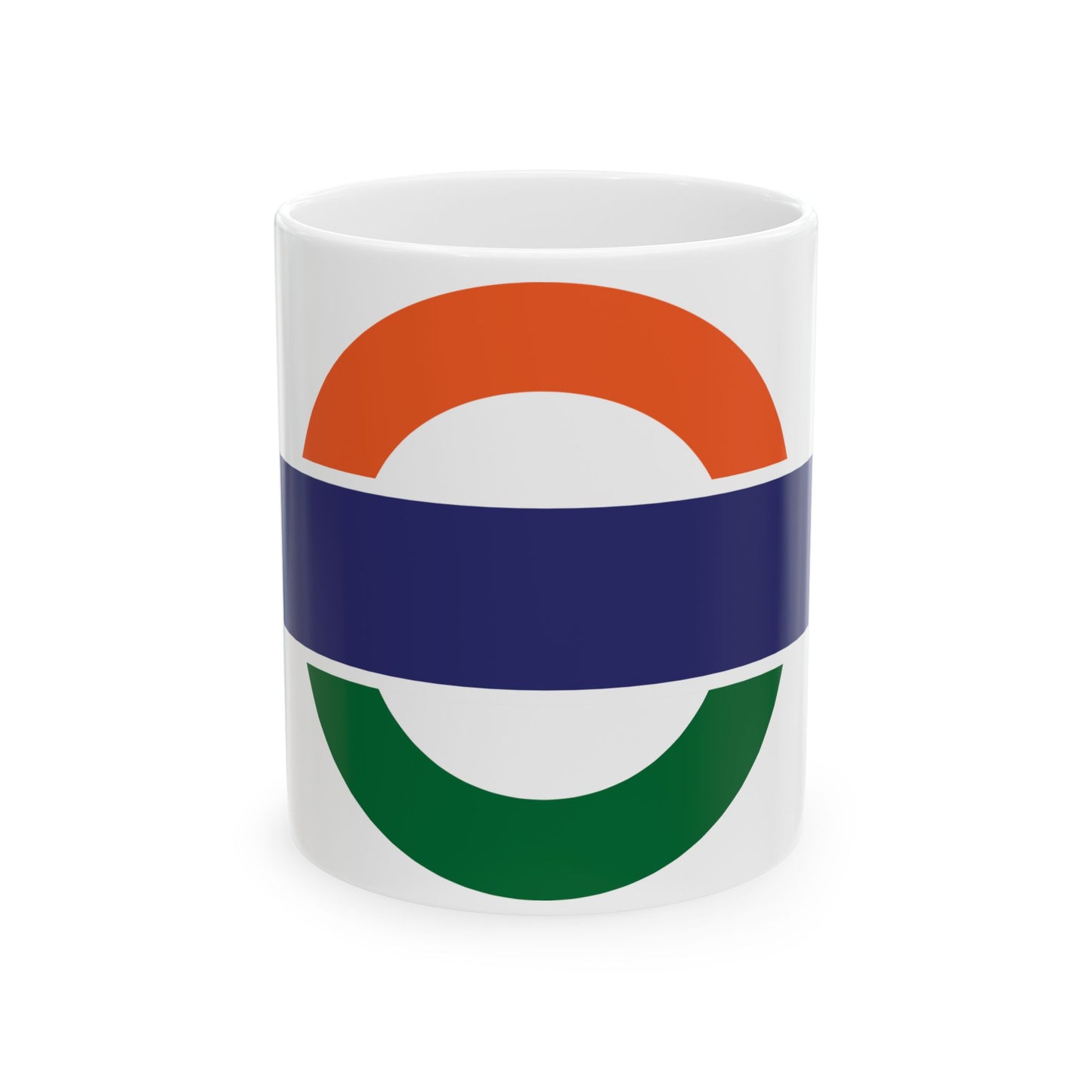 Indian Railways Tricolour Logo (India) White Coffee Mug
