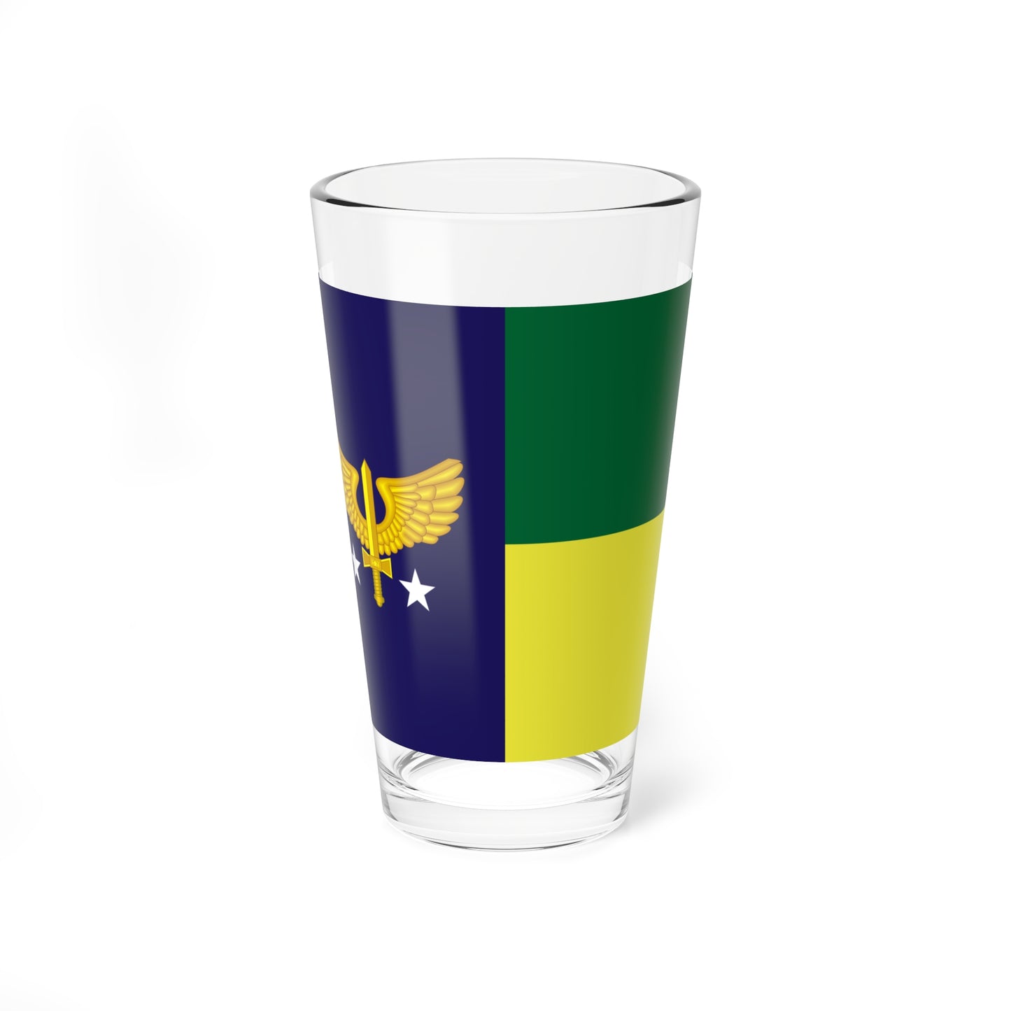 Rank flag of Brigadeiro of Brazilian Air Force (Brazil) Pint Glass 16oz
