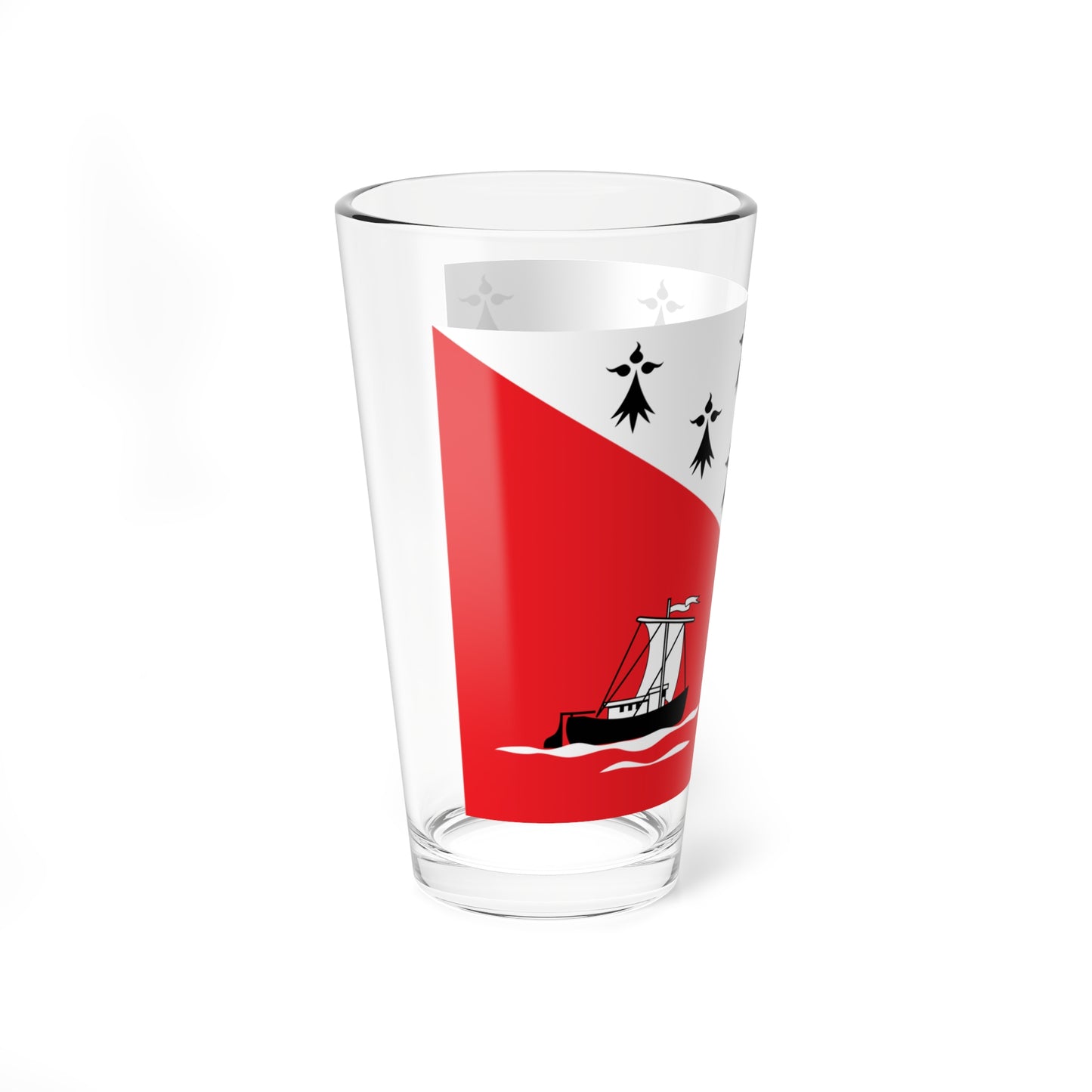 Flag of Nort-sur-Erdre (France) Pint Glass 16oz