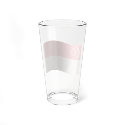Iconol flag Singapore (Singapore) Pint Glass 16oz