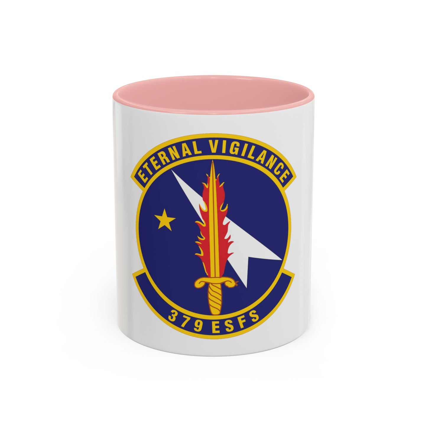 379th Expeditionary Security Forces Squadron (U.S. Air Force) Accent Coffee Mug
