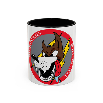 Tasse à café avec motif Red Wolfhound Patch (US Air Force)