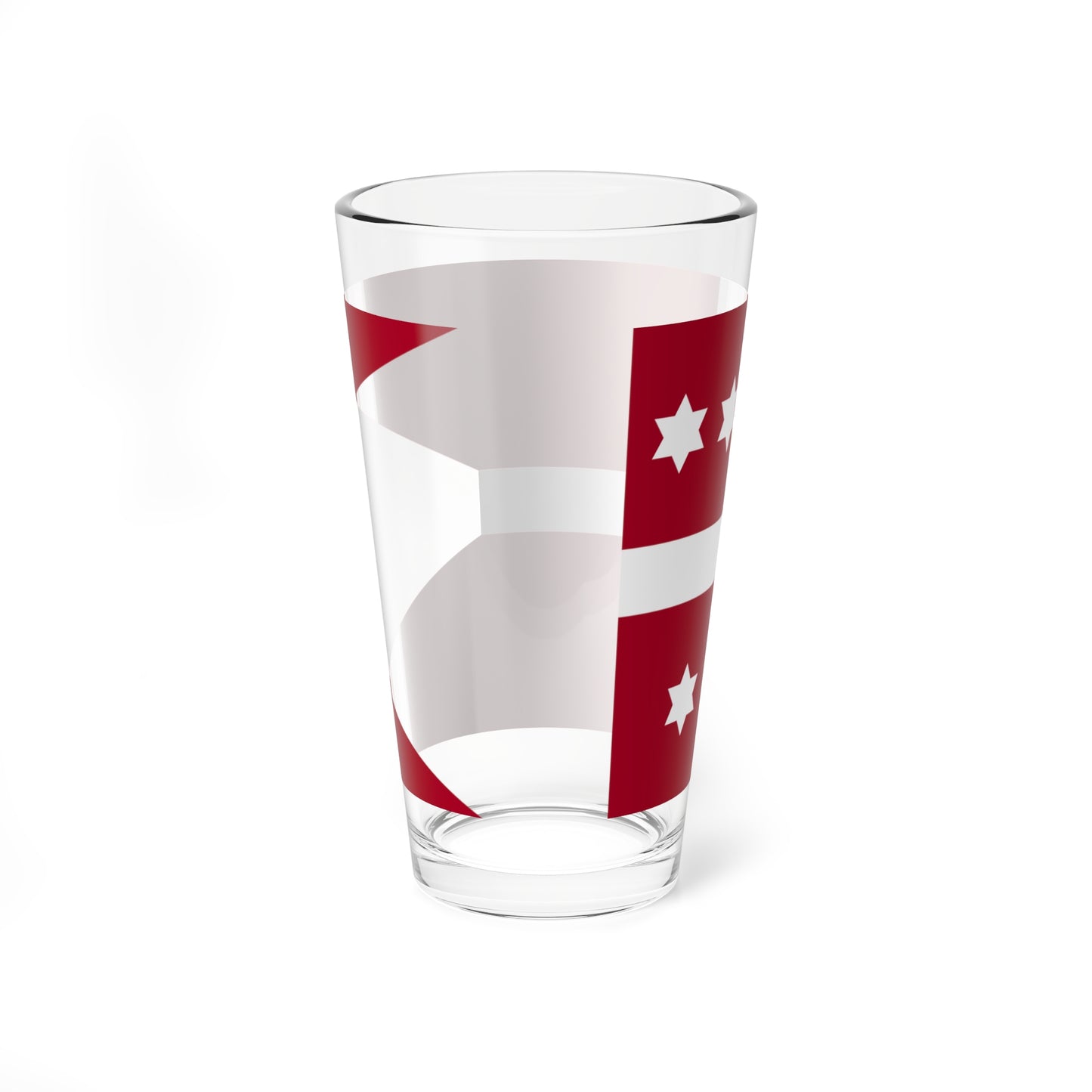 Naval Rank Flag of Denmark - Vice Admiral (Denmark) Pint Glass 16oz