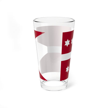 Naval Rank Flag of Denmark - Vice Admiral (Denmark) Pint Glass 16oz