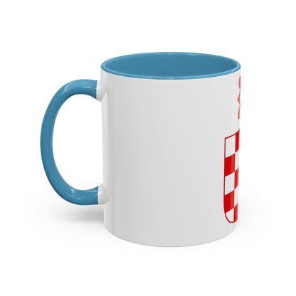 Coat of arms of the Independent State of Croatia - Accent Coffee Mug