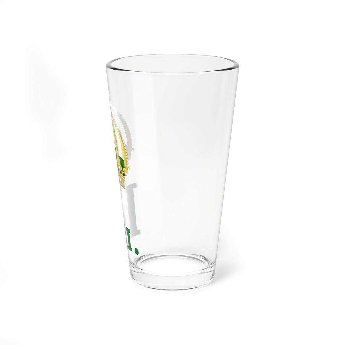 Imperial Monogram of Emperor Pedro II of Brazil Variant (Brazil) (Coat of Arms) Pint Glass 16oz