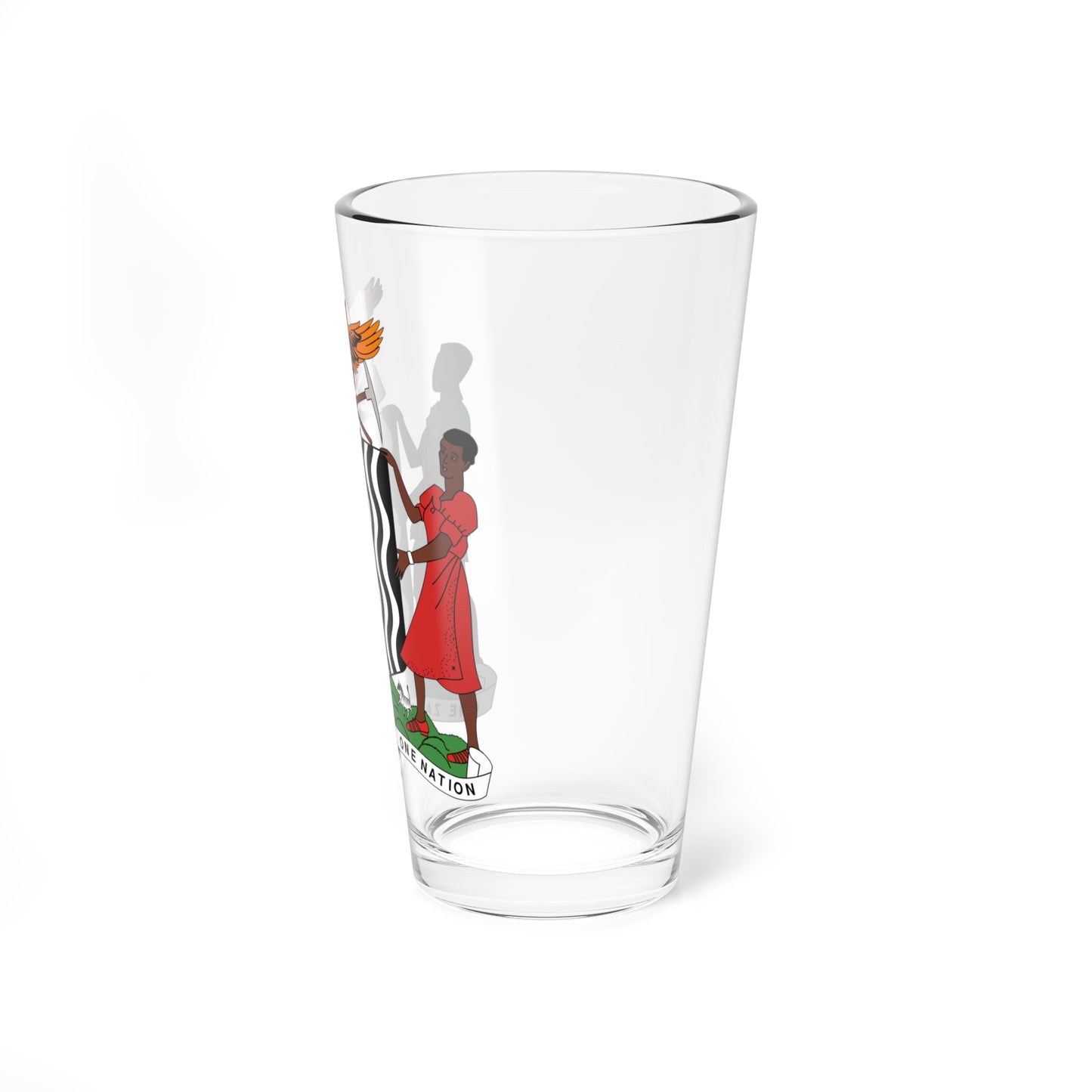 Coat of arms of Zambia (Zambia) (Coat of Arms) Pint Glass 16oz