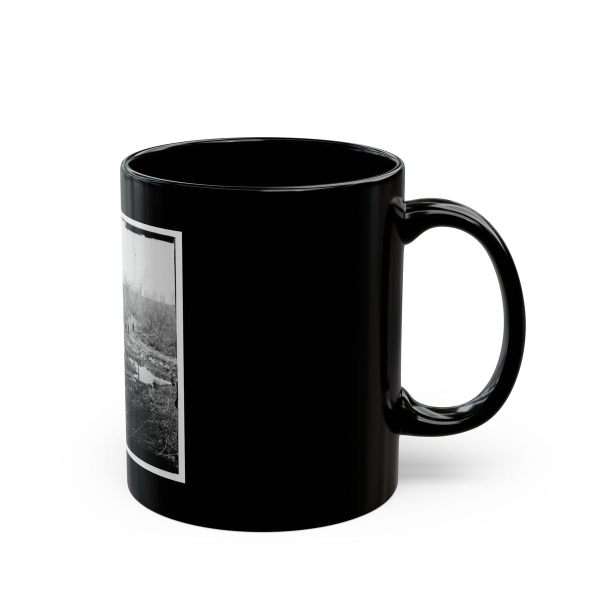 Cub Run, Va.  View With Destroyed Bridge (U.S. Civil War) Black Coffee Mug