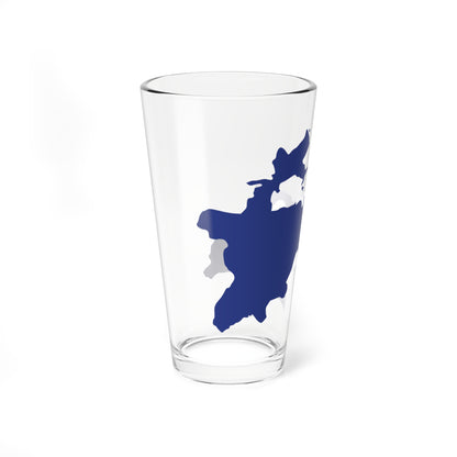 Flag-map of Tajikistan CIS (Tajikistan) Pint Glass 16oz