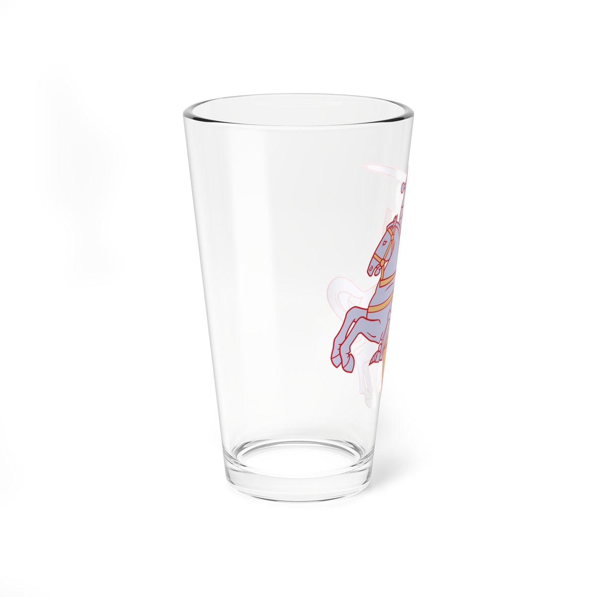 Pahonia-contour multi-color fill available (Belarus) (Coat of Arms) Pint Glass 16oz