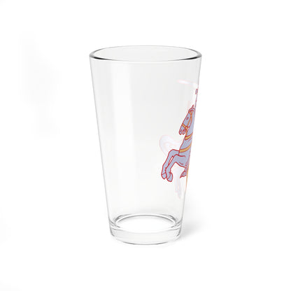Pahonia-contour multi-color fill available (Belarus) (Coat of Arms) Pint Glass 16oz