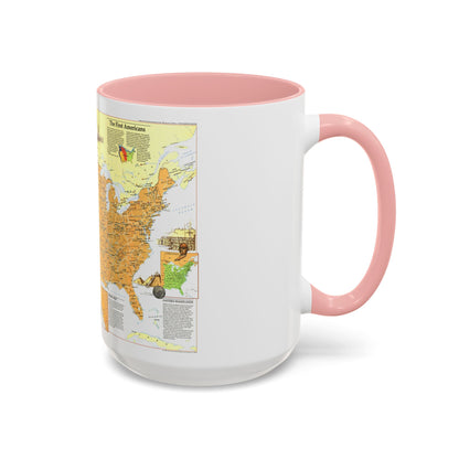 North America - Native American Heritage (1991) (Map) Accent Coffee Mug