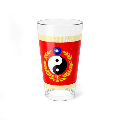 ROC National Defense University Flag (China) Pint Glass 16oz