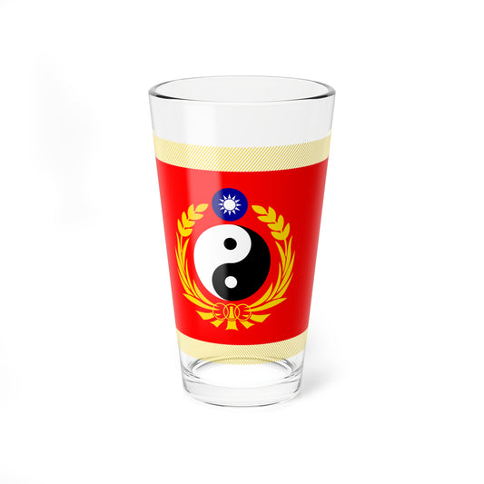 ROC National Defense University Flag (China) Pint Glass 16oz