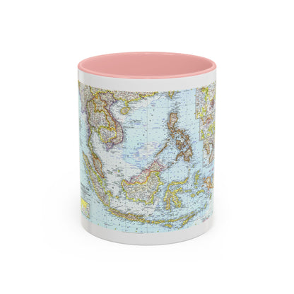 Asia - Southeast (1961) (Map) Accent Coffee Mug