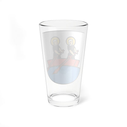 Oberägeri Wappen (Switzerland) (Coat of Arms) Pint Glass 16oz