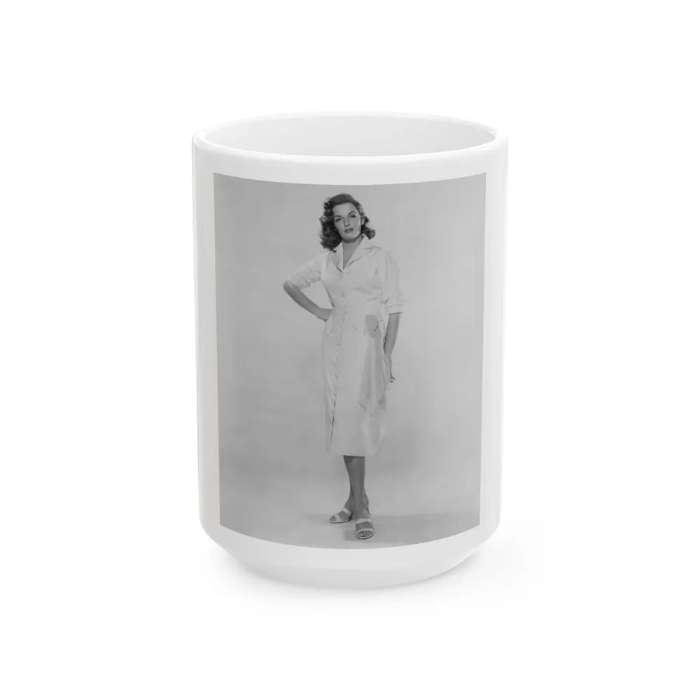 Jane Russell #178 (Vintage Female Icon) White Coffee Mug-15oz-Go Mug Yourself