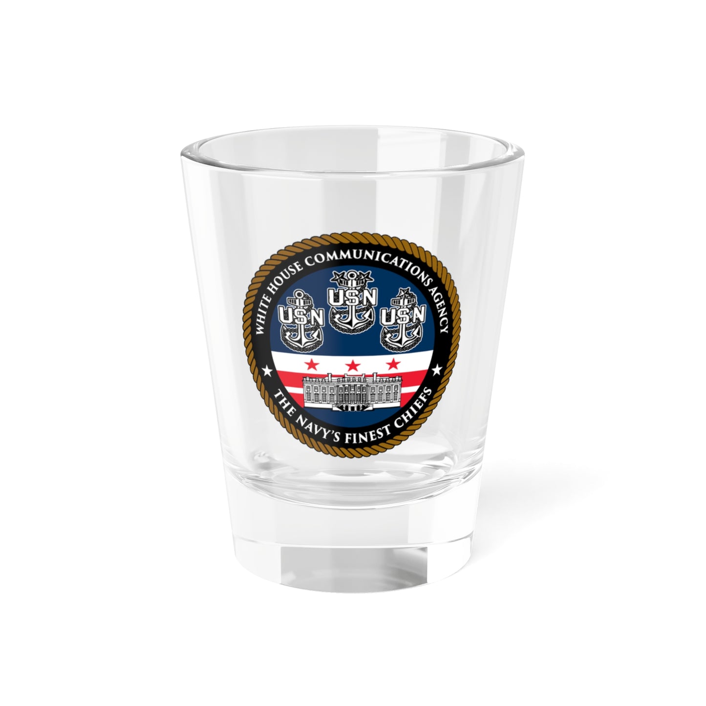 White House Communications (U.S. Navy) Shot Glass 1.5oz