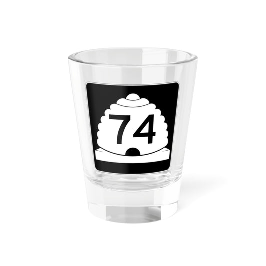 Utah SR 74 (Utah) (Road Sign) Shot Glass 1.5oz-1.5oz-Go Mug Yourself