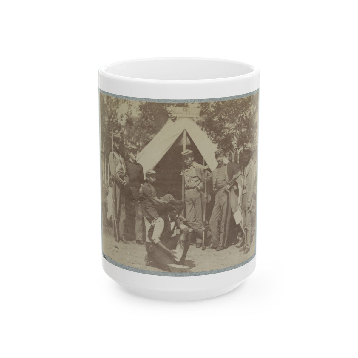 7th N.Y. State Militia, Camp Cameron, D.C., 1861 001 (U.S. Civil War) White Coffee Mug