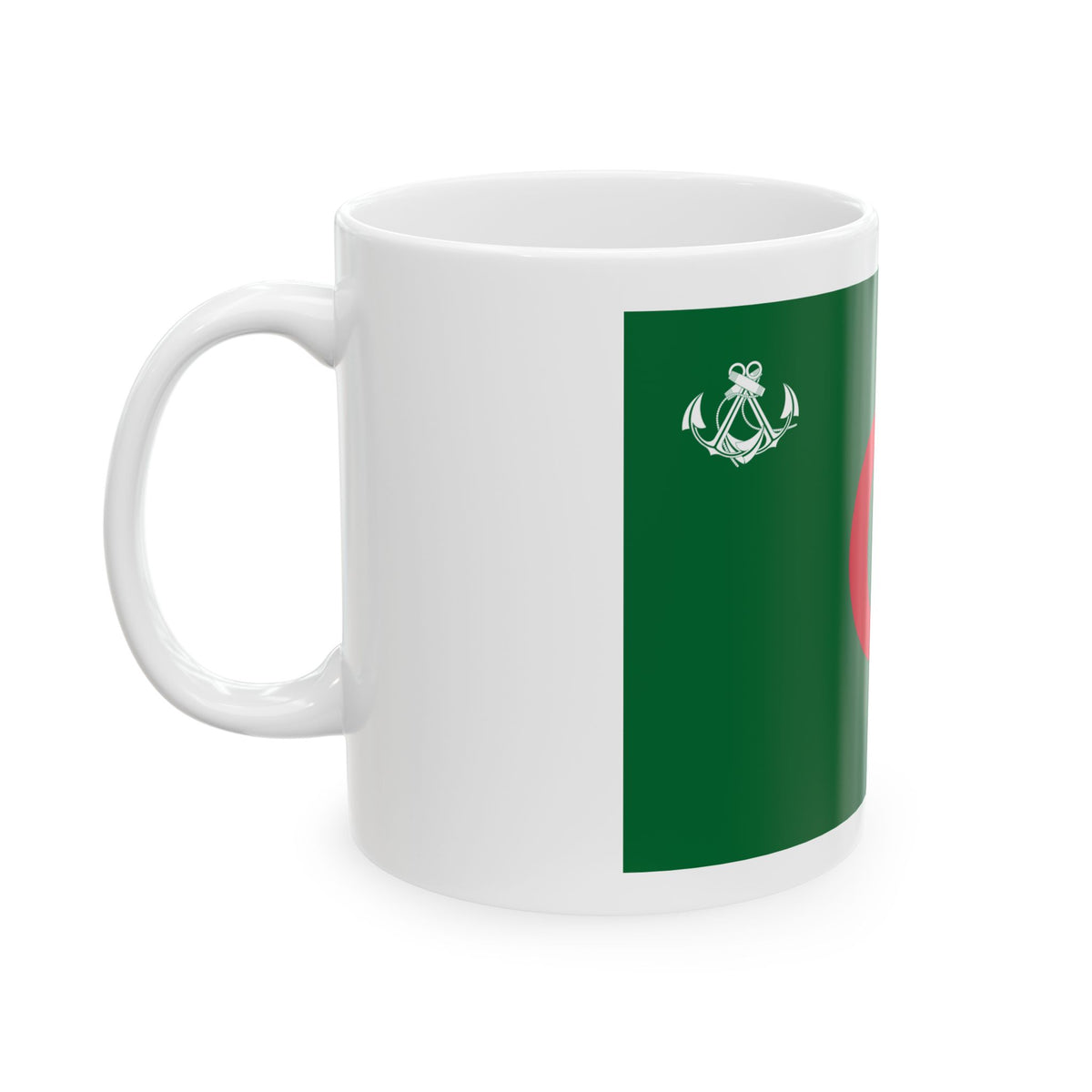 Naval Ensign of Algeria - White Coffee Mug