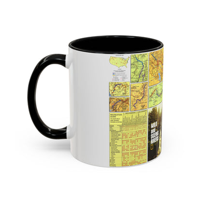 USA - Wild and Scenic Rivers 2 (1977) (Map) Accent Coffee Mug