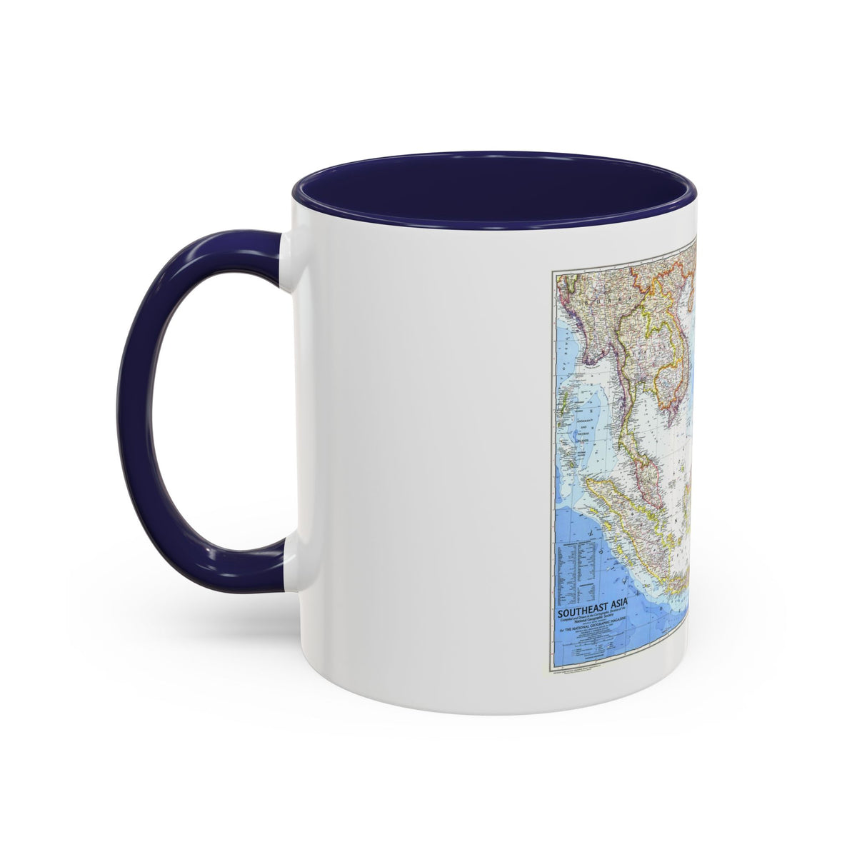 Asia - Southeast (1968) (Map) Accent Coffee Mug