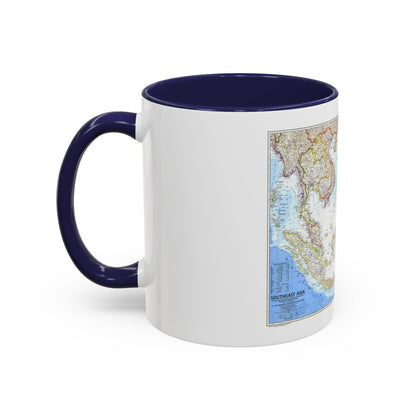 Asia - Southeast (1968) (Map) Accent Coffee Mug
