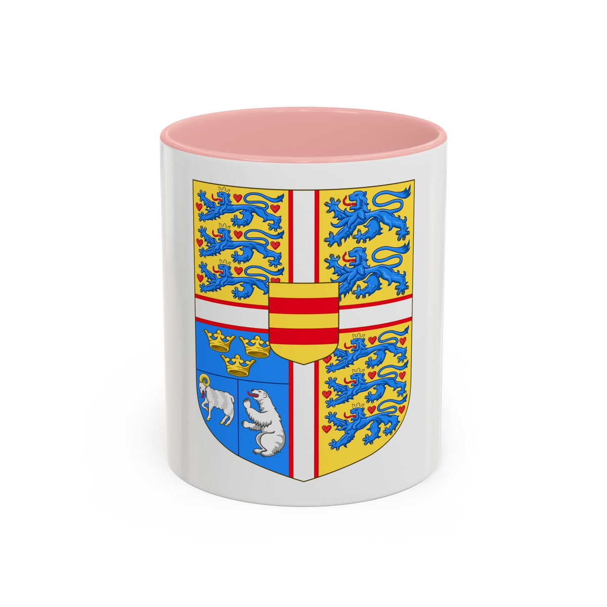 Royal arms of Denmark - Accent Coffee Mug