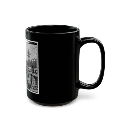 Atlanta, Georgia. Sherman's Men In Confederate Fort East Of Atlanta (U.S. Civil War) Black Coffee Mug